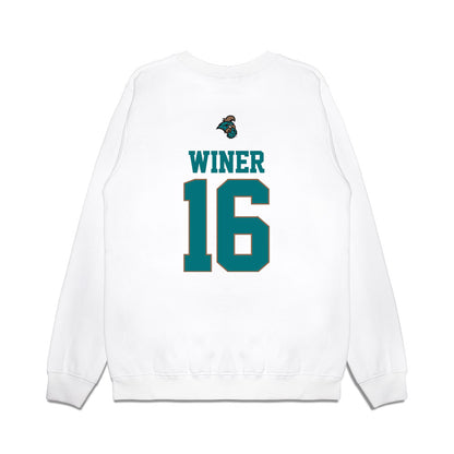 Coastal Carolina - NCAA Baseball : Jackson Winer - USA Premium Crewneck Sweatshirt-1