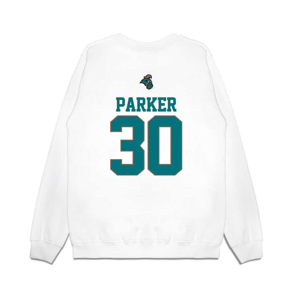 Coastal Carolina - NCAA Baseball : Daniel Parker - USA Premium Crewneck Sweatshirt-1