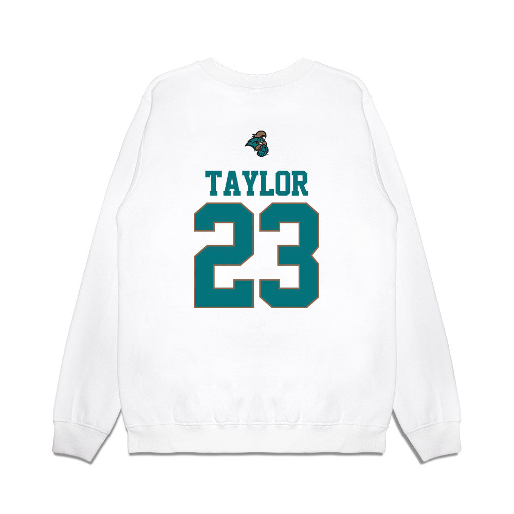 Coastal Carolina - NCAA Baseball : Jordan Taylor - USA Premium Crewneck Sweatshirt-1