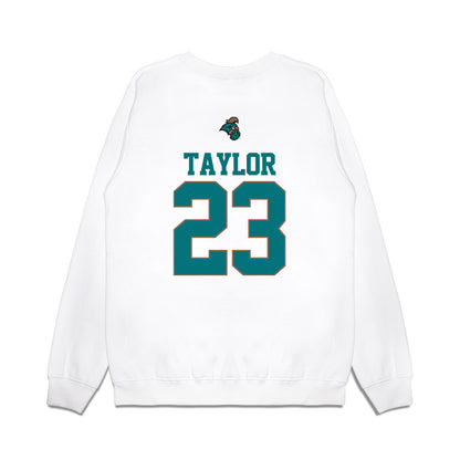 Coastal Carolina - NCAA Baseball : Jordan Taylor - USA Premium Crewneck Sweatshirt-1
