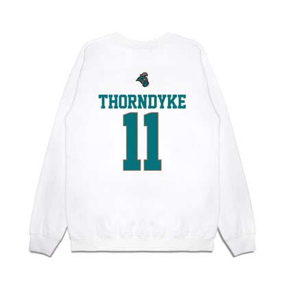 Coastal Carolina - NCAA Baseball : Colby Thorndyke - USA Premium Crewneck Sweatshirt-1