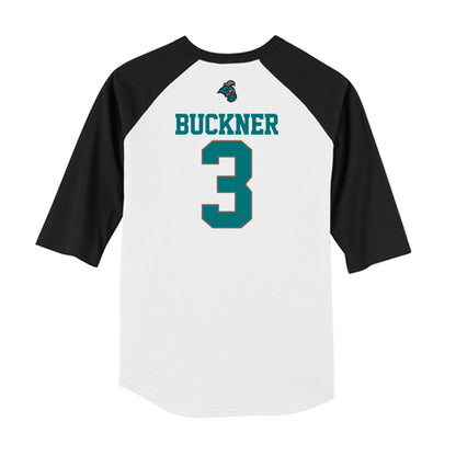 Coastal Carolina - NCAA Baseball : Lukas Buckner - USA Raglan Shirt-1