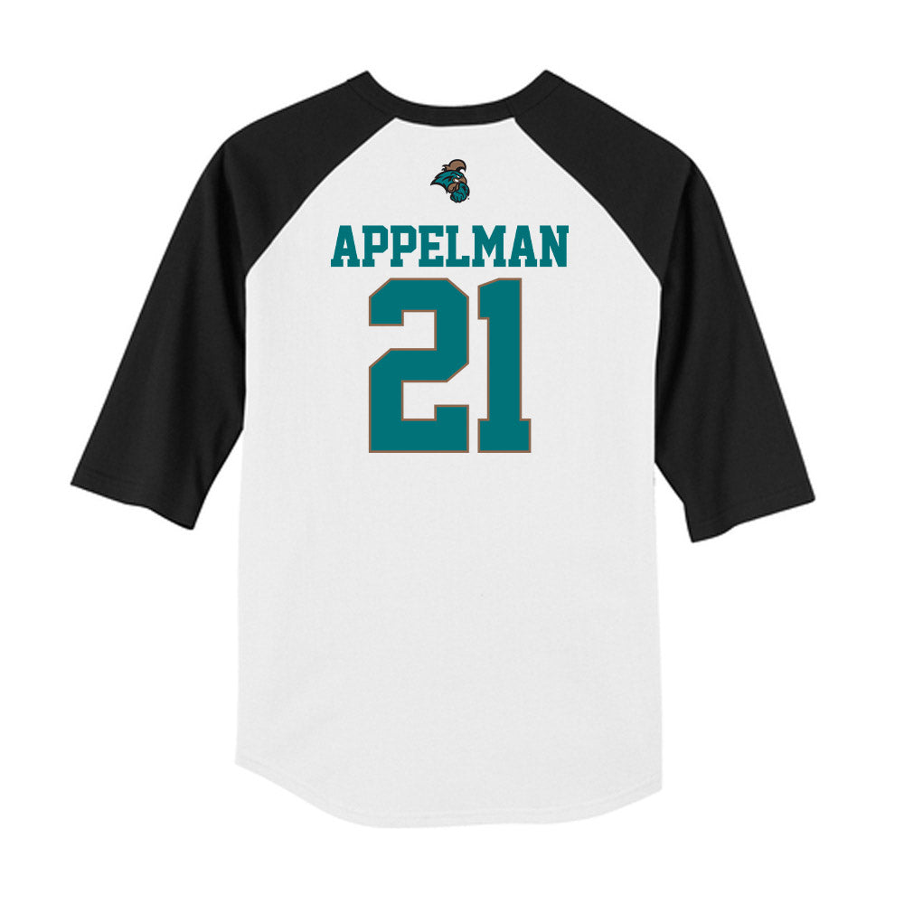 Coastal Carolina - NCAA Baseball : Jaxon Appelman - USA Raglan Shirt-1