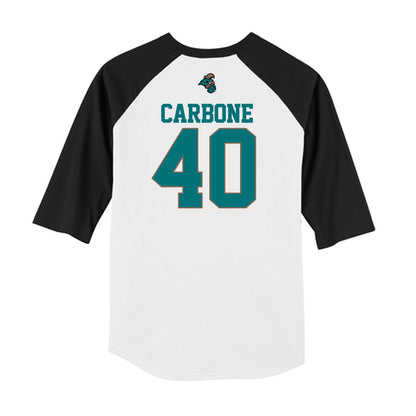 Coastal Carolina - NCAA Baseball : Dominick Carbone - USA Raglan Shirt-1