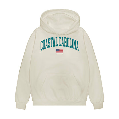 Coastal Carolina - NCAA Baseball : Jaxon Appelman - USA Premium Hooded Sweatshirt-0