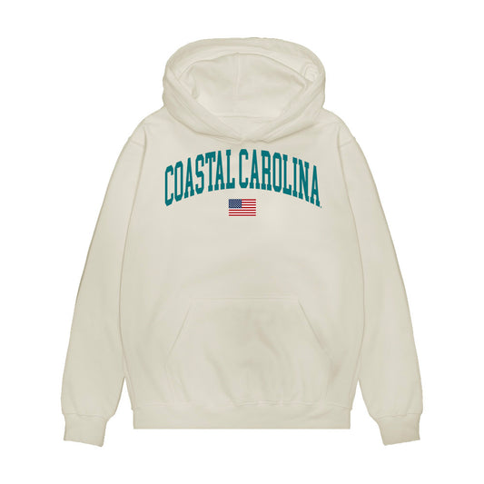 Coastal Carolina - NCAA Baseball : Colby Thorndyke - USA Premium Hooded Sweatshirt-0