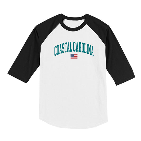Coastal Carolina - NCAA Baseball : Jackson Winer - USA Raglan Shirt-0