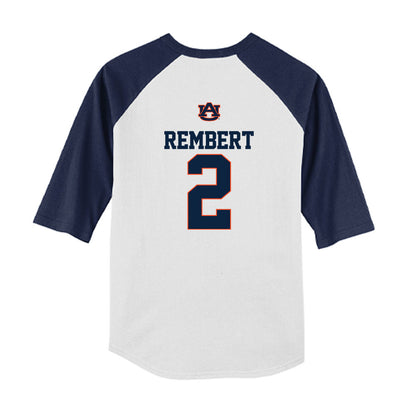 Auburn - NCAA Baseball : Chris Rembert - USA Youth Raglan T-Shirt-1