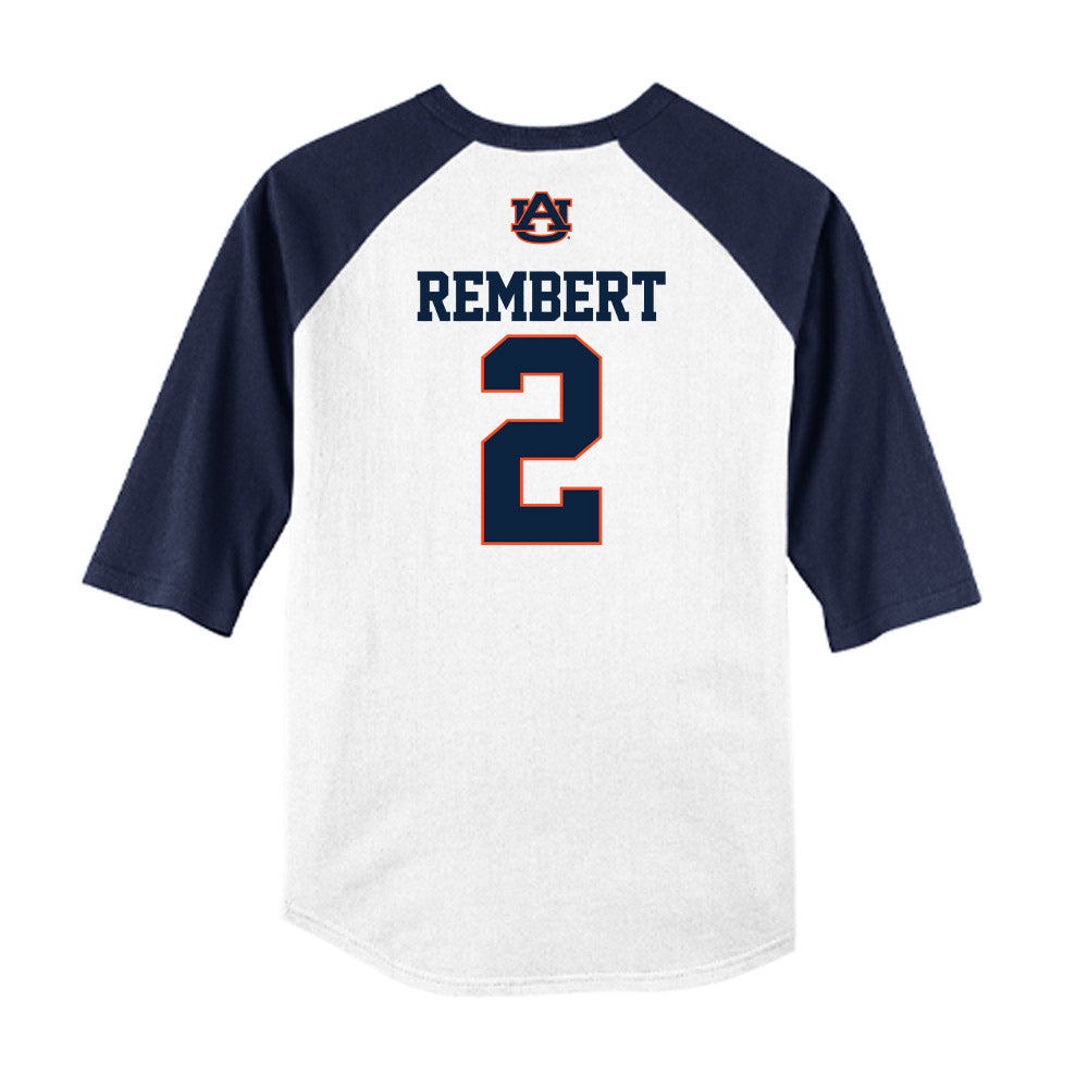 Auburn - NCAA Baseball : Chris Rembert - USA Raglan Shirt-1