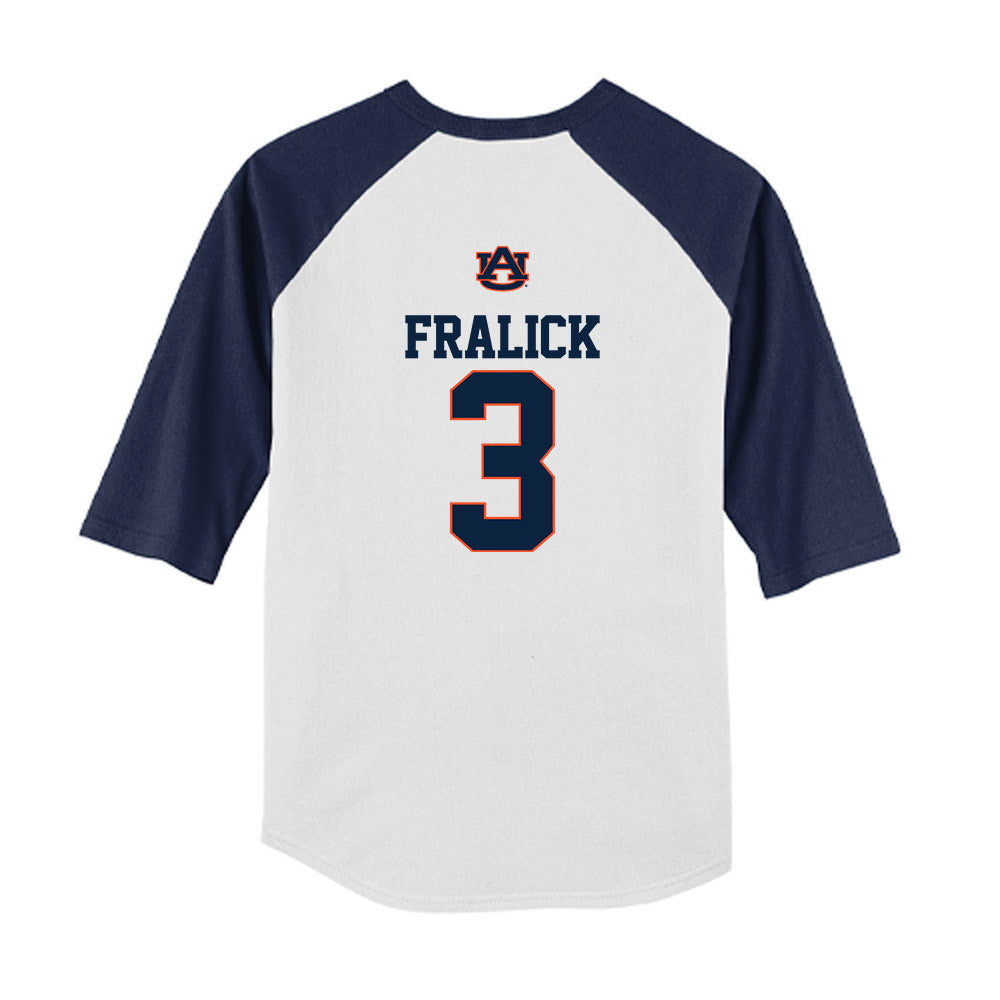 Auburn - NCAA Baseball : Chase Fralick - USA Youth Raglan T-Shirt-1