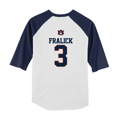 Auburn - NCAA Baseball : Chase Fralick - USA Youth Raglan T-Shirt-1