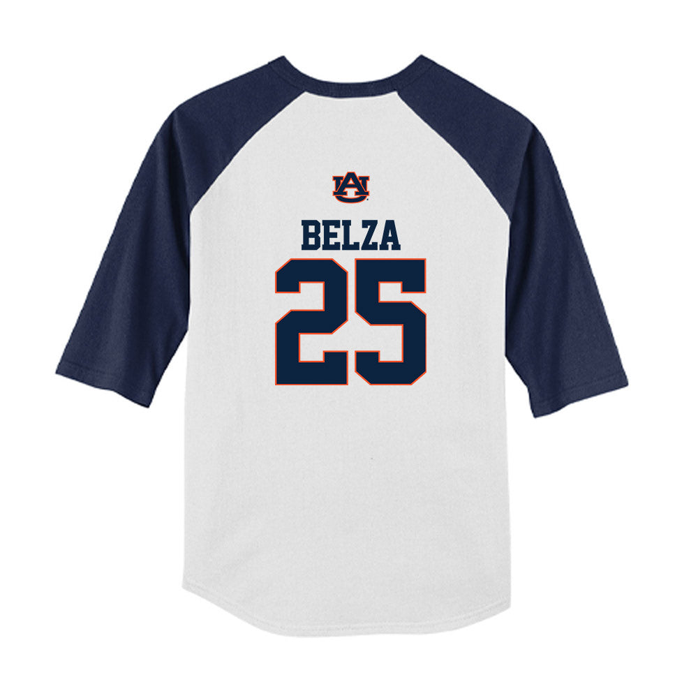 Auburn - NCAA Baseball : Taylor Belza - USA Youth Raglan T-Shirt-1