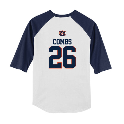 Auburn - NCAA Baseball : Caiden Combs - USA Youth Raglan T-Shirt-1