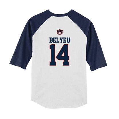 Auburn - NCAA Baseball : Cade Belyeu - USA Youth Raglan T-Shirt-1
