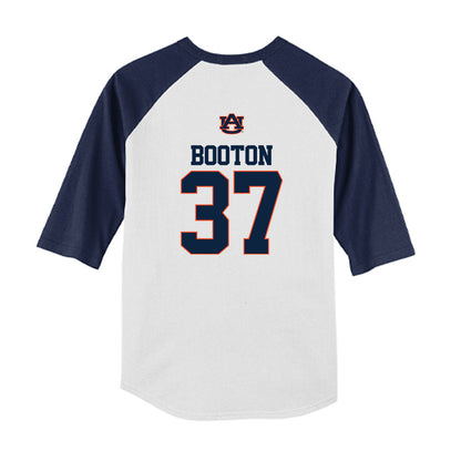 Auburn - NCAA Baseball : Trevor Booton - USA Youth Raglan T-Shirt-1