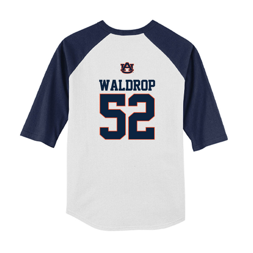 Auburn - NCAA Baseball : Tanner Waldrop - USA Raglan Youth Raglan T-Shirt-1