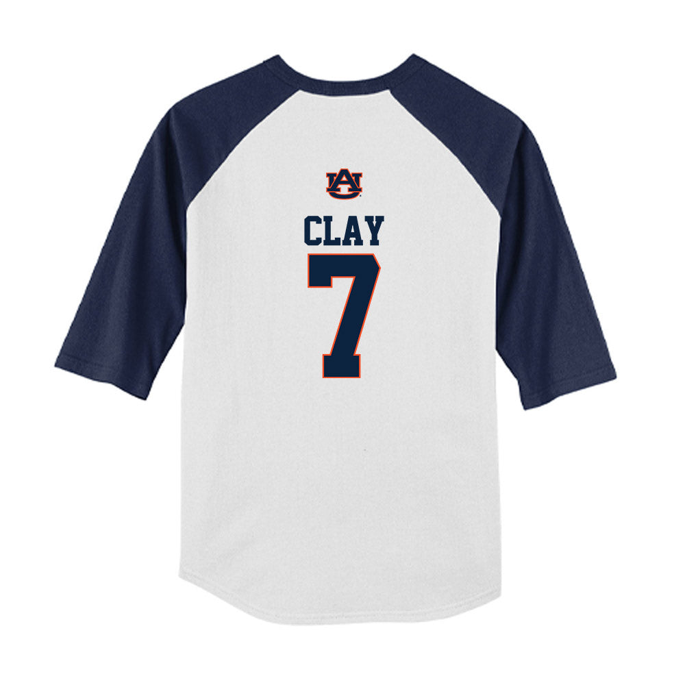 Auburn - NCAA Baseball : Todd Clay - USA Youth Raglan T-Shirt-1