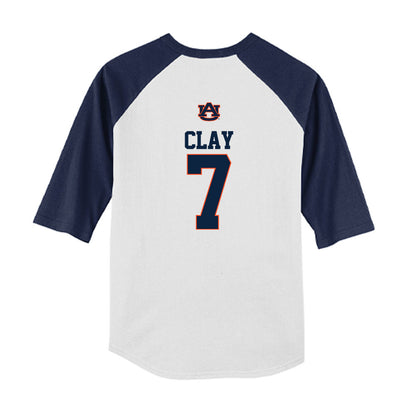Auburn - NCAA Baseball : Todd Clay - USA Youth Raglan T-Shirt-1