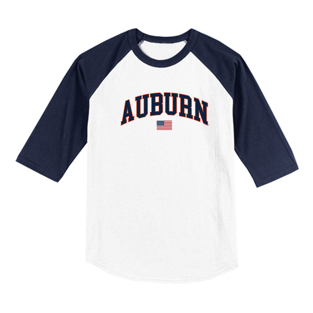 Auburn - NCAA Baseball : Carson Liedel - USA Raglan Shirt-0