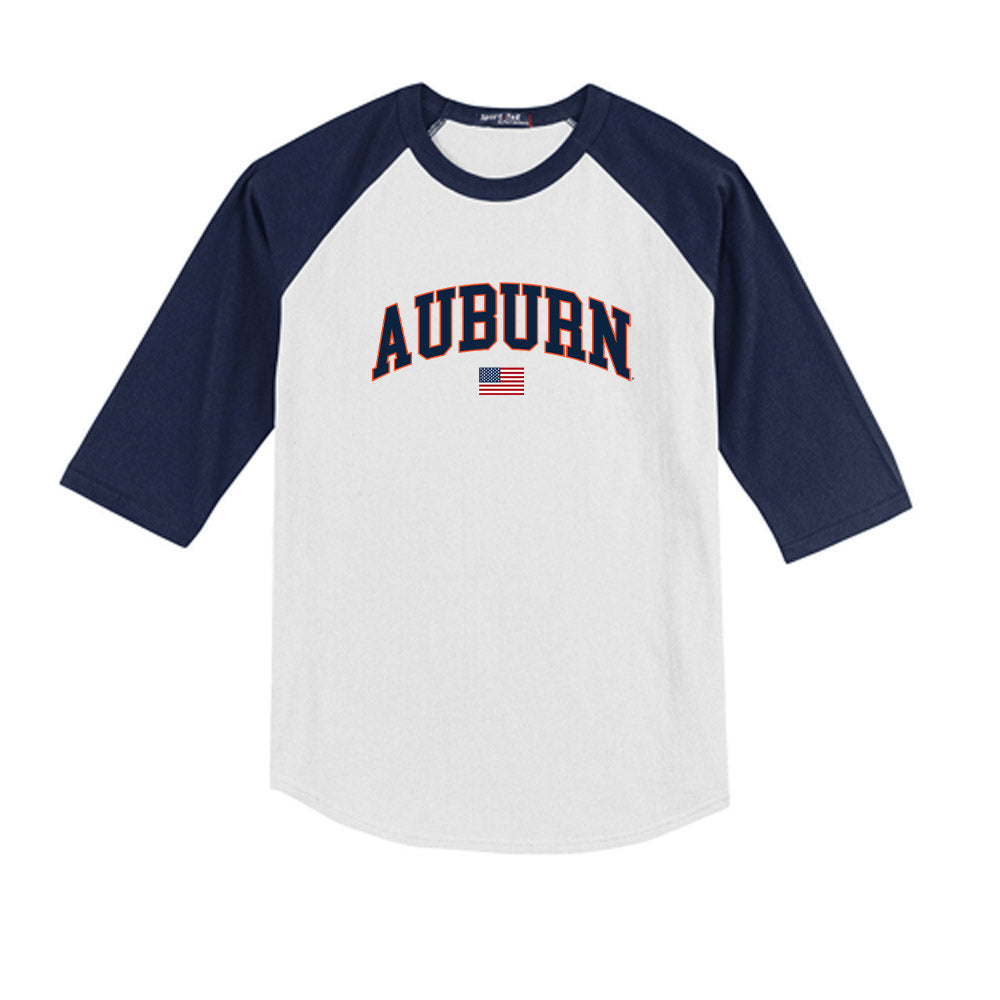 Auburn - NCAA Baseball : Andreas Alvarez - USA Raglan Youth Raglan T-Shirt-0