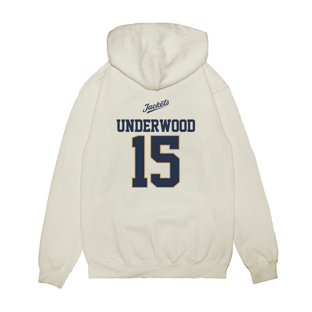 Georgia Tech - NCAA Baseball : Cooper Underwood - USA Premium Hooded Sweatshirt-1