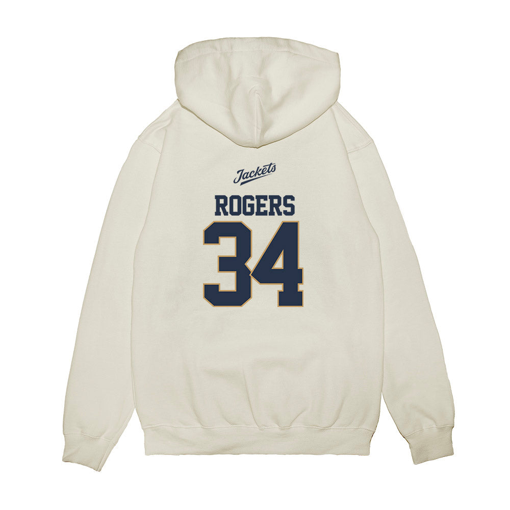 Georgia Tech - NCAA Baseball : Drew Rogers - USA Premium Hooded Sweatshirt-1