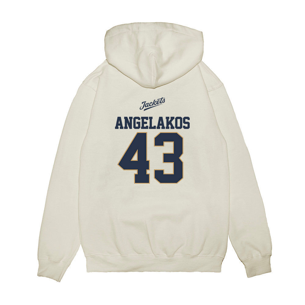 Georgia Tech - NCAA Baseball : Dimitri Angelakos - USA Premium Hooded Sweatshirt-1