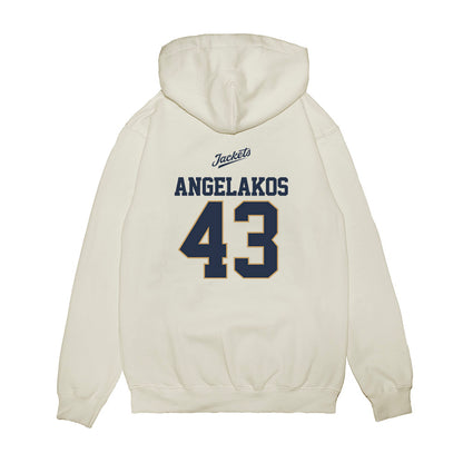 Georgia Tech - NCAA Baseball : Dimitri Angelakos - USA Premium Hooded Sweatshirt-1