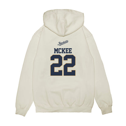 Georgia Tech - NCAA Baseball : Tate McKee - USA Premium Hooded Sweatshirt-1