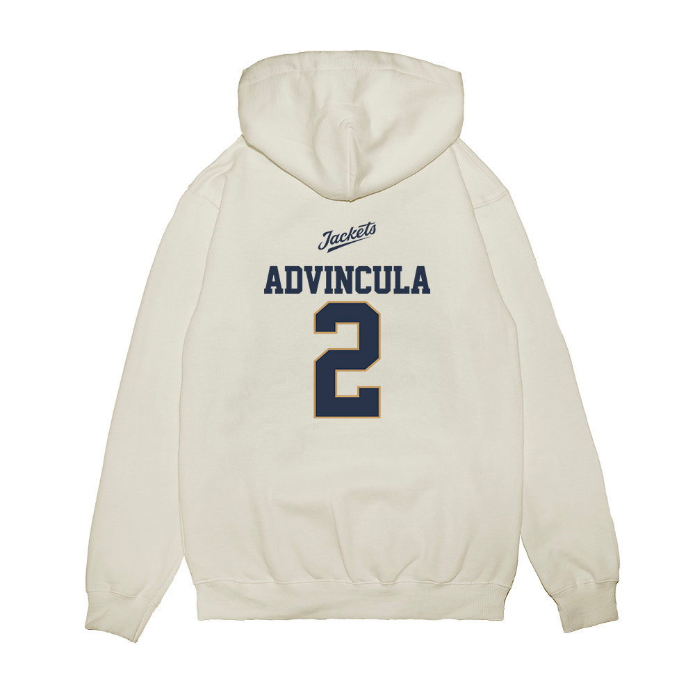 Georgia Tech - NCAA Baseball : Jarren Advincula - USA Premium Hooded Sweatshirt-1