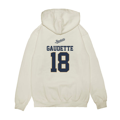 Georgia Tech - NCAA Baseball : Caden Gaudette - USA Premium Hooded Sweatshirt-1