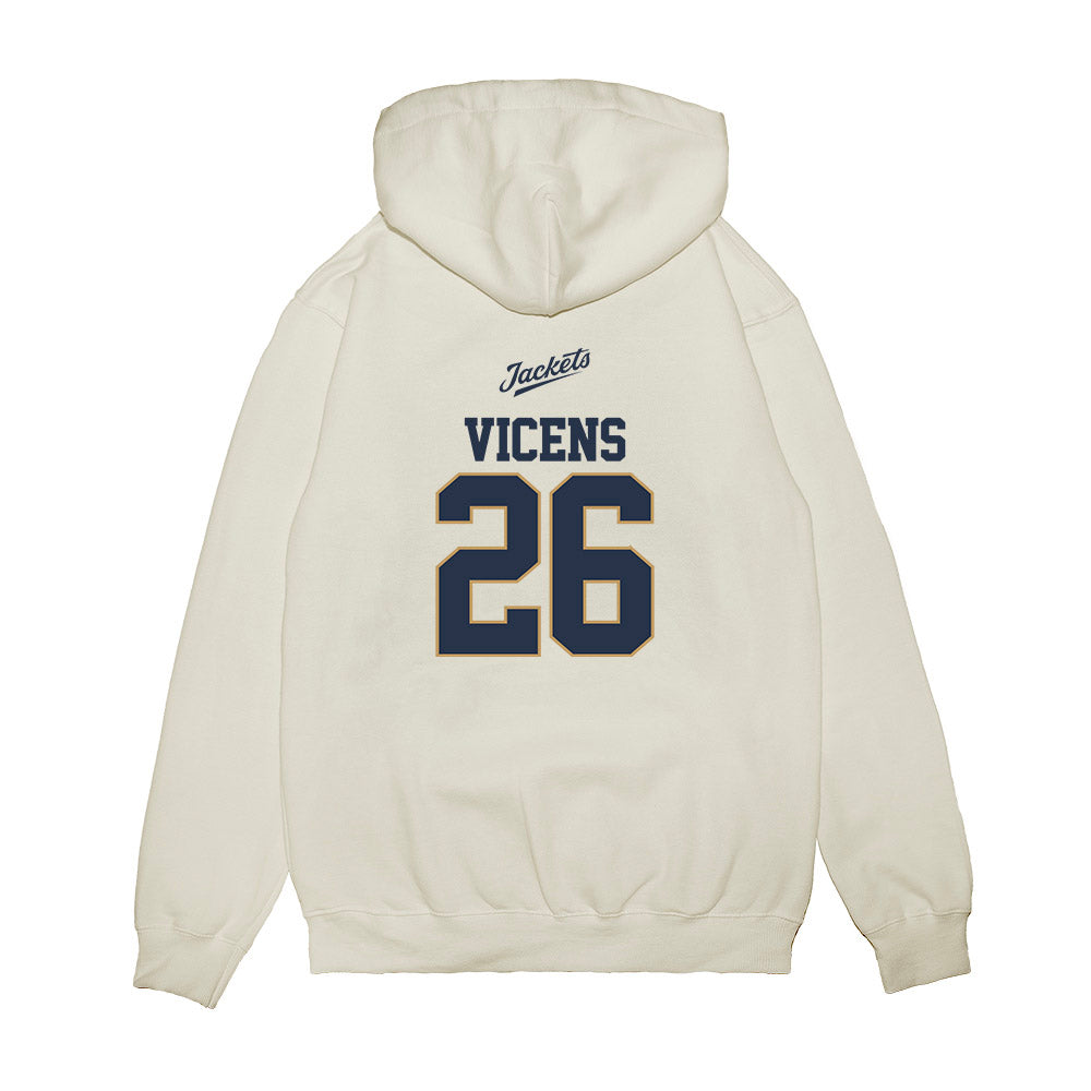 Georgia Tech - NCAA Baseball : Jamie Vicens - USA Premium Hooded Sweatshirt-1