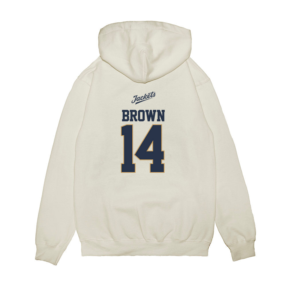 Georgia Tech - NCAA Baseball : Cade Brown - USA Premium Hooded Sweatshirt-1