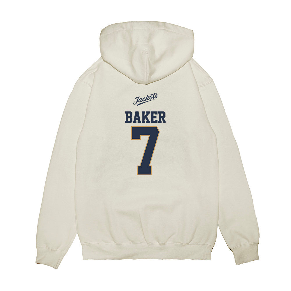 Georgia Tech - NCAA Baseball : Will Baker - USA Premium Hooded Sweatshirt-1
