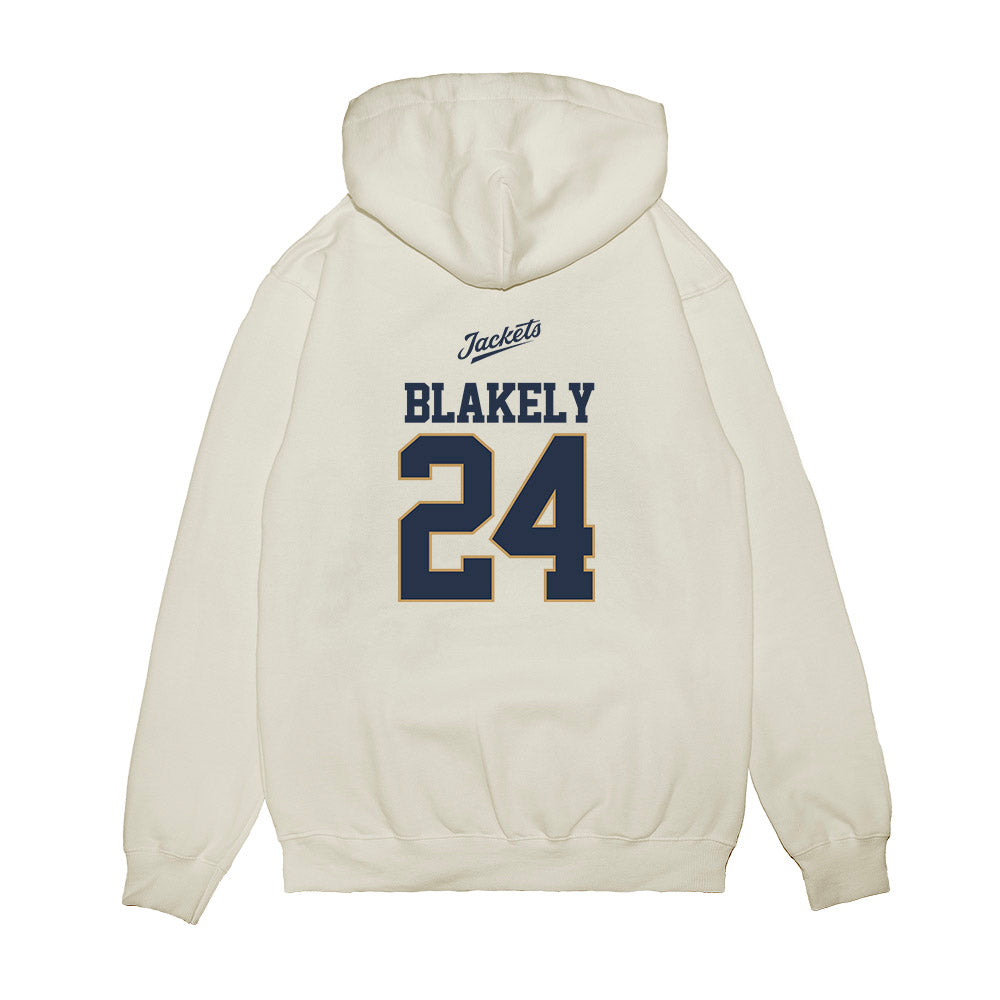 Georgia Tech - NCAA Baseball : Jackson Blakely - USA Premium Hooded Sweatshirt-1
