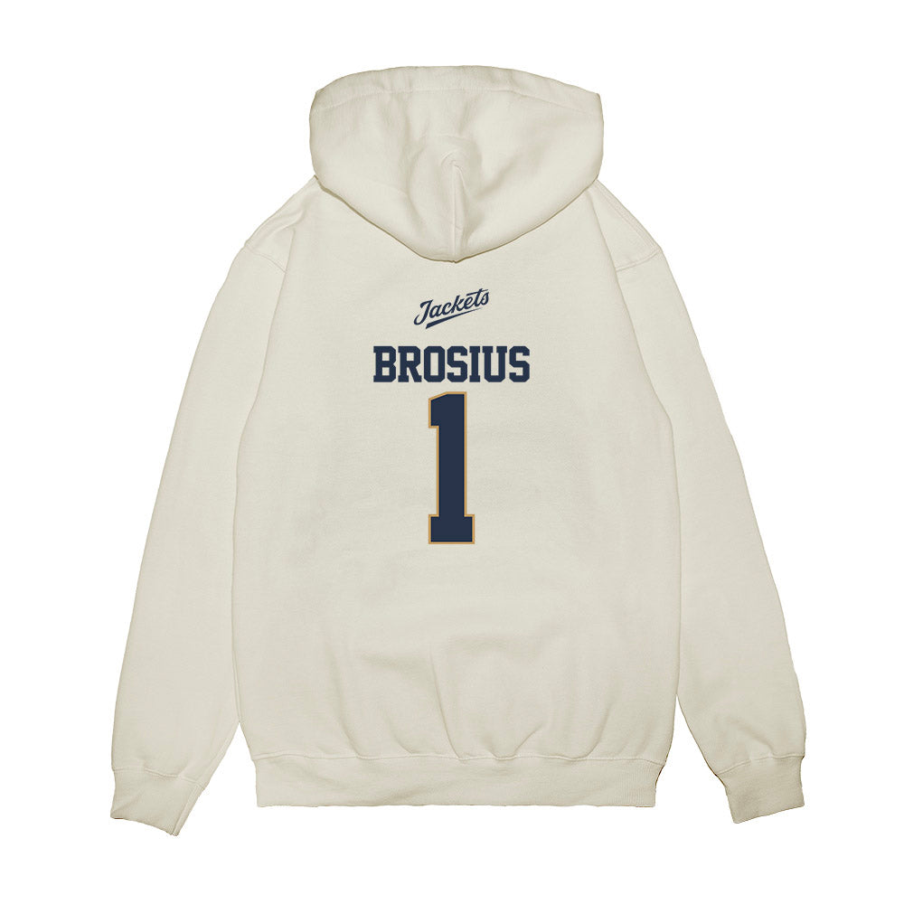 Georgia Tech - NCAA Baseball : Parker Brosius - USA Premium Hooded Sweatshirt-1