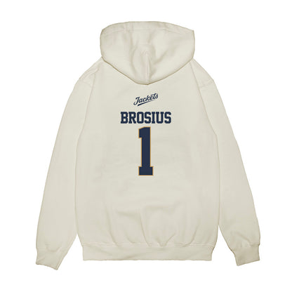 Georgia Tech - NCAA Baseball : Parker Brosius - USA Premium Hooded Sweatshirt-1