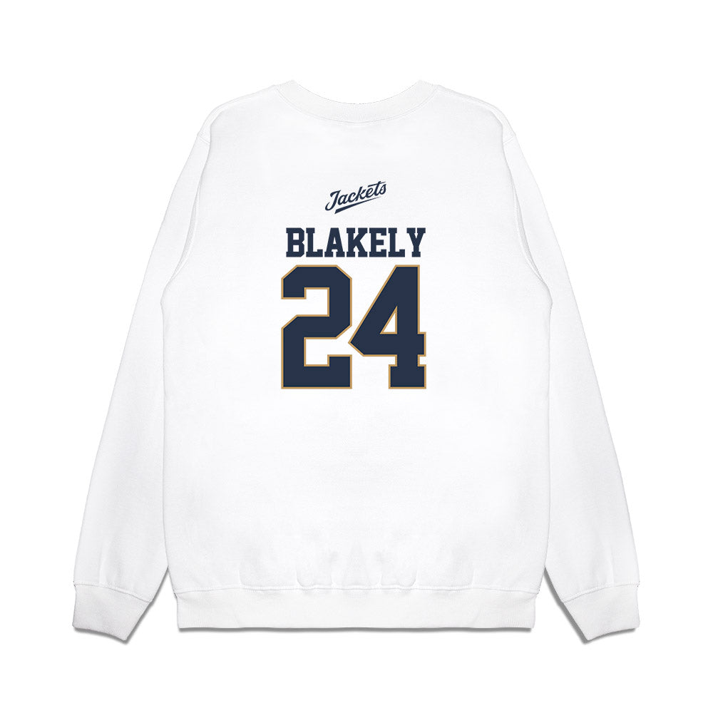 Georgia Tech - NCAA Baseball : Jackson Blakely - USA Premium Crewneck Sweatshirt-1