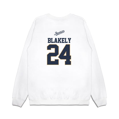 Georgia Tech - NCAA Baseball : Jackson Blakely - USA Premium Crewneck Sweatshirt-1