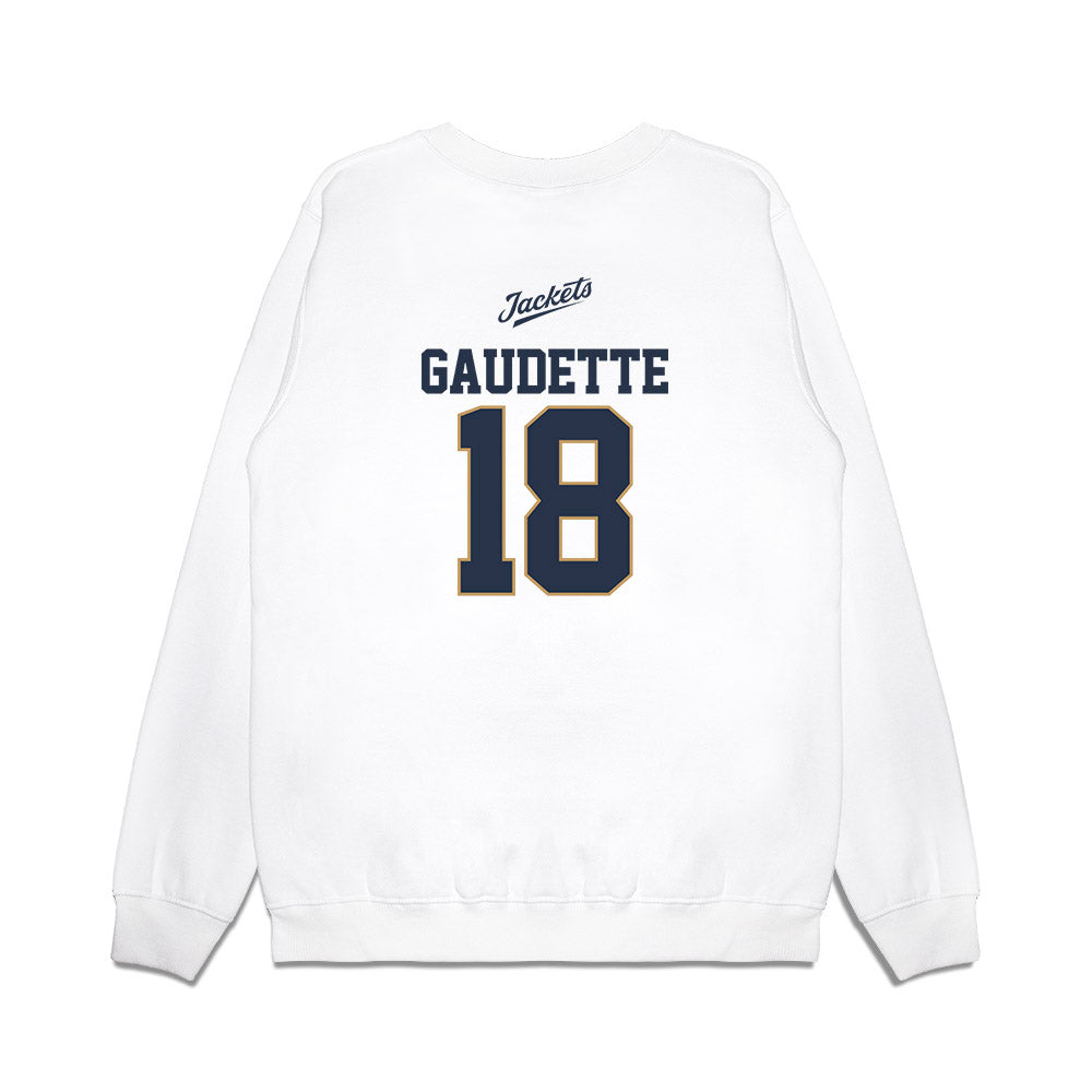 Georgia Tech - NCAA Baseball : Caden Gaudette - USA Premium Crewneck Sweatshirt-1