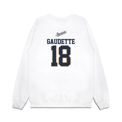 Georgia Tech - NCAA Baseball : Caden Gaudette - USA Premium Crewneck Sweatshirt-1