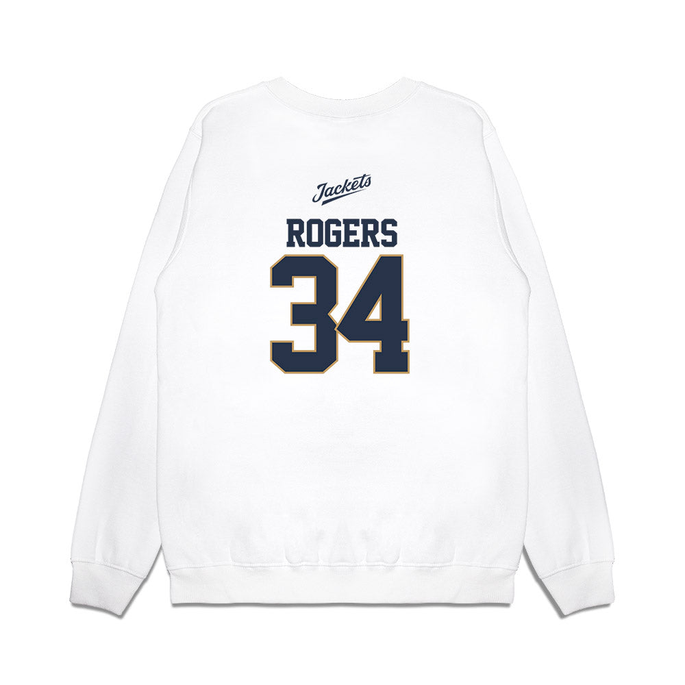 Georgia Tech - NCAA Baseball : Drew Rogers - USA Premium Crewneck Sweatshirt-1