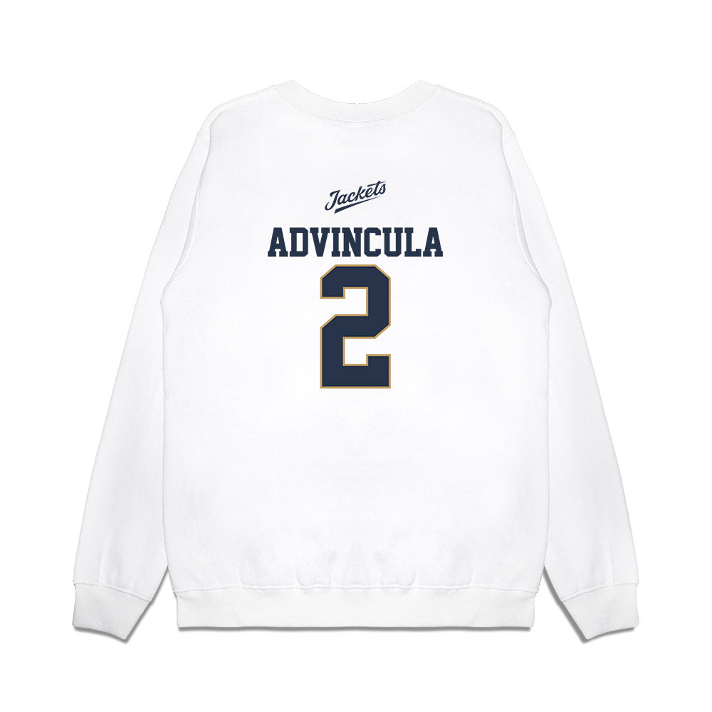 Georgia Tech - NCAA Baseball : Jarren Advincula - USA Premium Crewneck Sweatshirt-1
