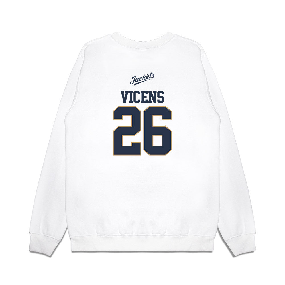 Georgia Tech - NCAA Baseball : Jamie Vicens - USA Premium Crewneck Sweatshirt-1