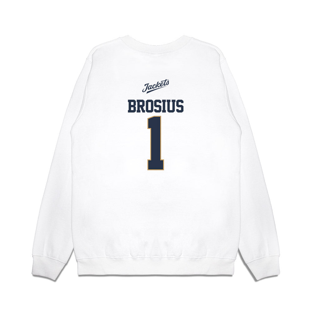 Georgia Tech - NCAA Baseball : Parker Brosius - USA Premium Crewneck Sweatshirt-1