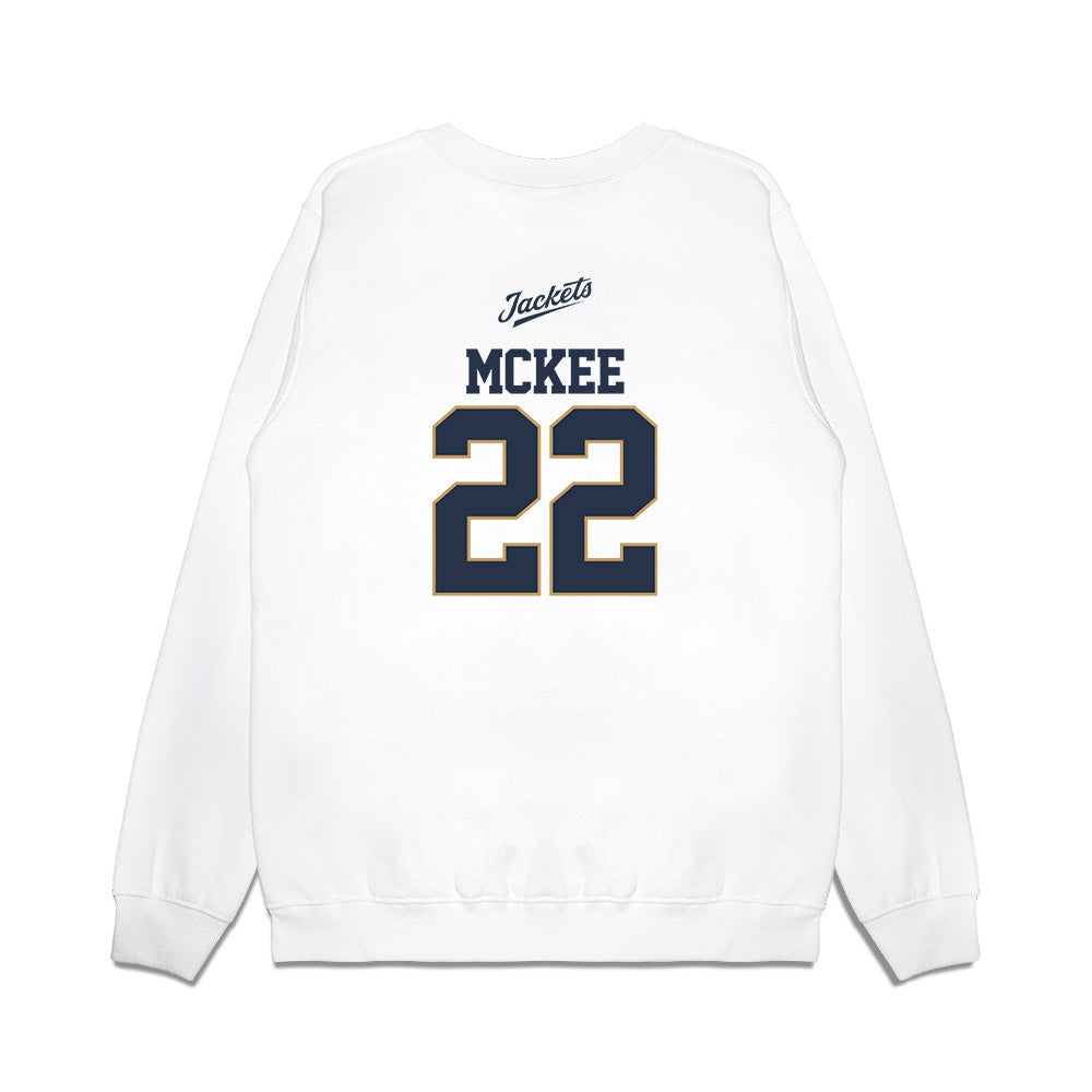 Georgia Tech - NCAA Baseball : Tate McKee - USA Premium Crewneck Sweatshirt-1