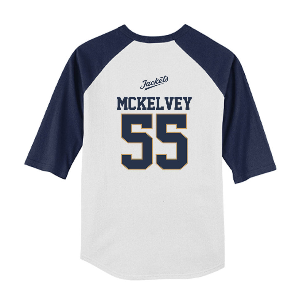 Georgia Tech - NCAA Baseball : Adam Mckelvey - USA Youth Raglan T-Shirt-1
