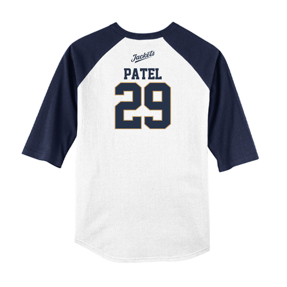 Georgia Tech - NCAA Baseball : Mason Patel - USA Raglan Shirt-1