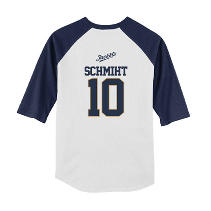 Georgia Tech - NCAA Baseball : Kent Schmiht - USA Youth Raglan T-Shirt-1