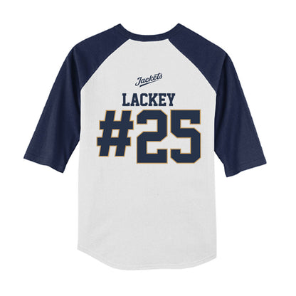 Georgia Tech - NCAA Baseball : Vahn Lackey - USA Youth Raglan T-Shirt-1